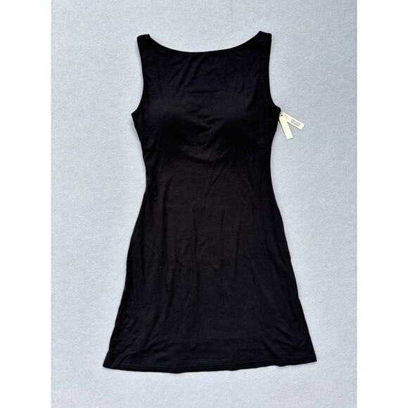 NWT OGL Move Eco-SkinKiss® Cooling Open Back Brami Medium Mini Dress Black LBD - Picture 1 of 6
